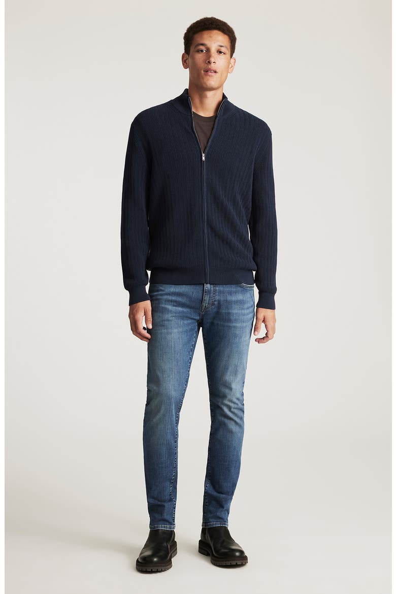Zip Cardigan Sweater, Alternate, color, TOTAL ECLIPSE