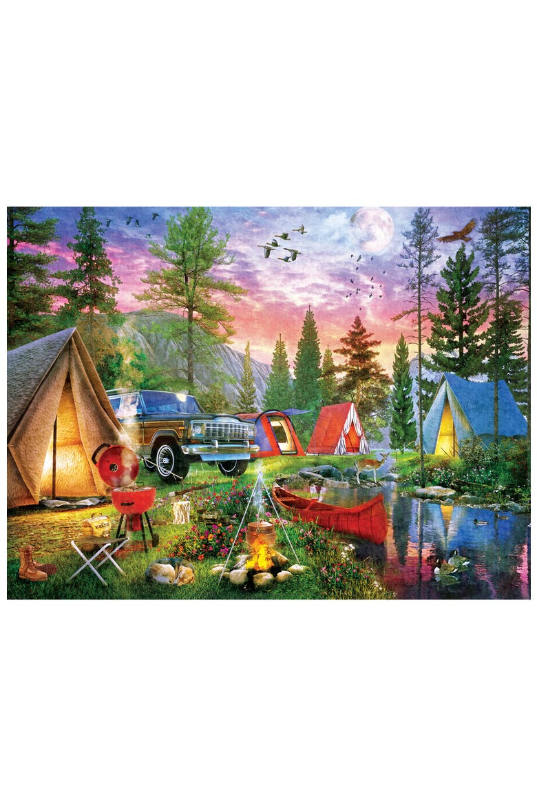 Moonlight Camping 300 Piece Puzzle, Alternate, color, Multicolor