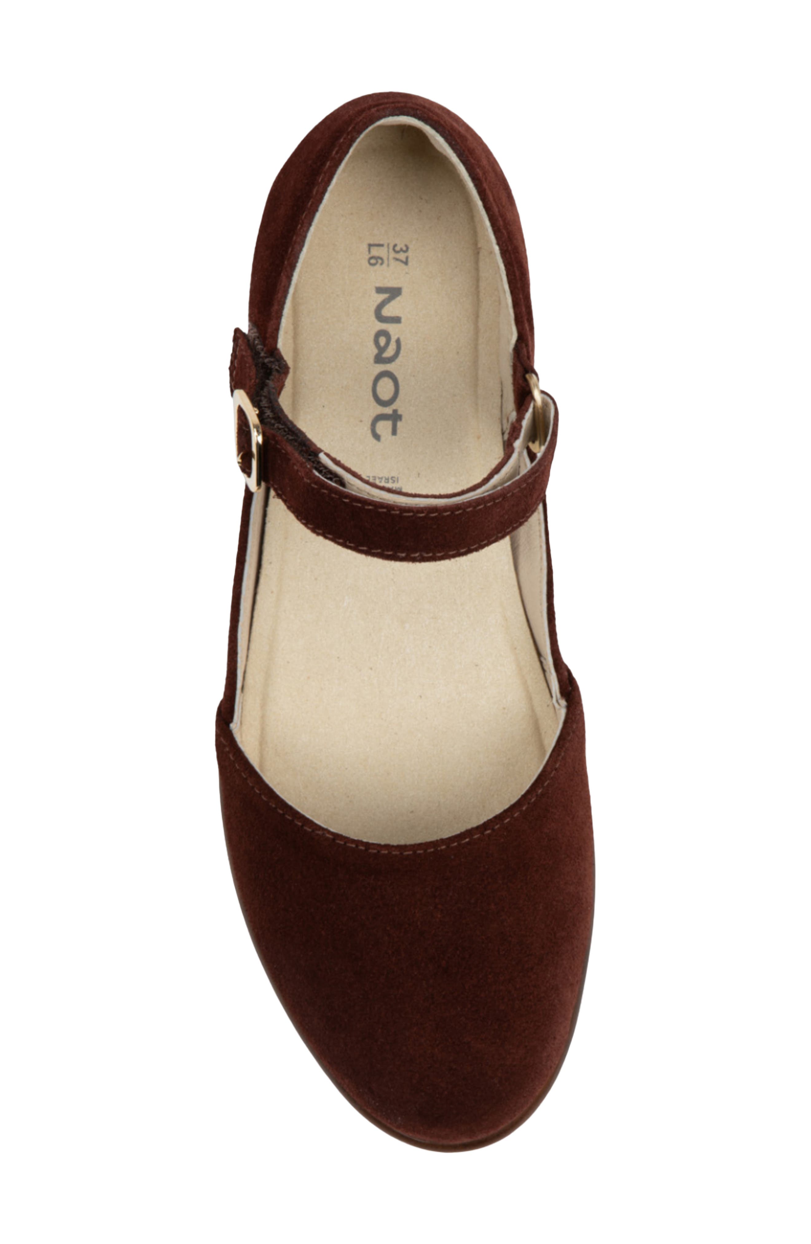Aniham Ankle Strap Flat, Alternate, color, CABERNET SUEDE