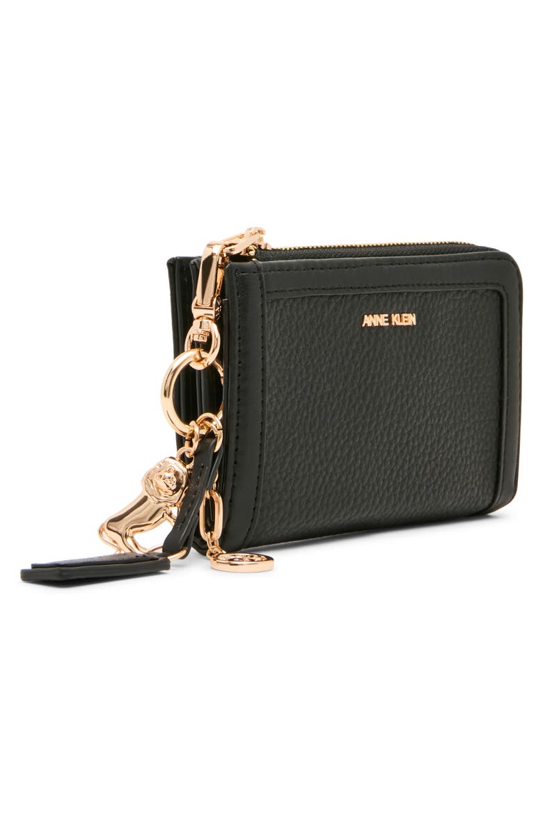 Bifold Wallet with Charms, Alternate, color, BLACK