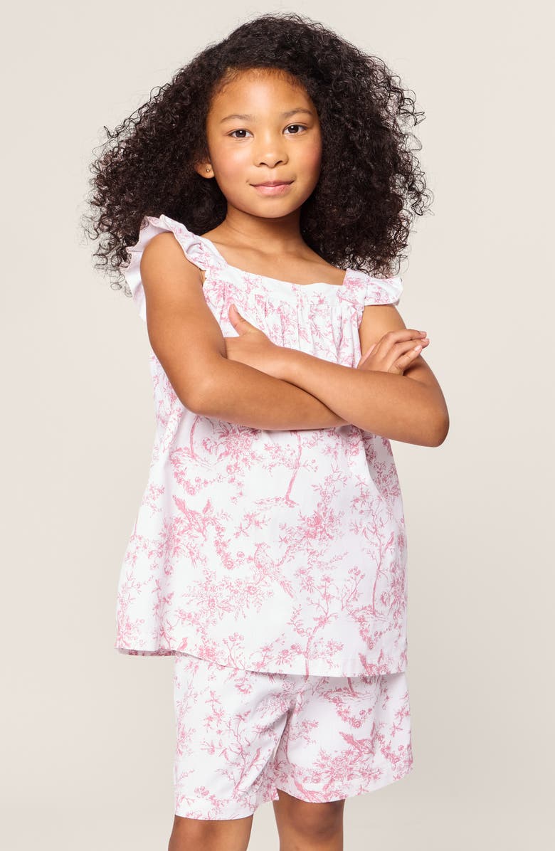 Petite Plume Kids' Clara Short Two-Piece Pajamas, Alternate, color, Pink