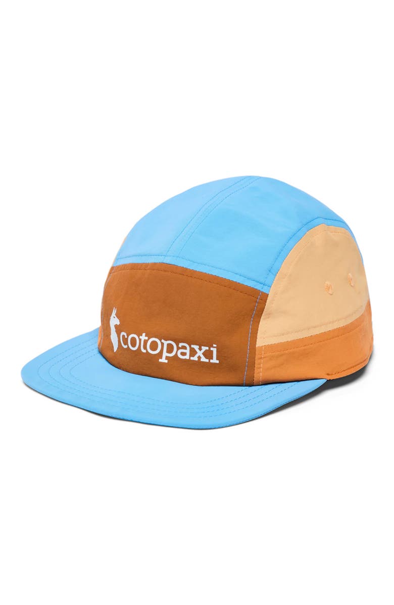 Cotopaxi Tech 5-Panel Hat, Main, color, Sienna/Island