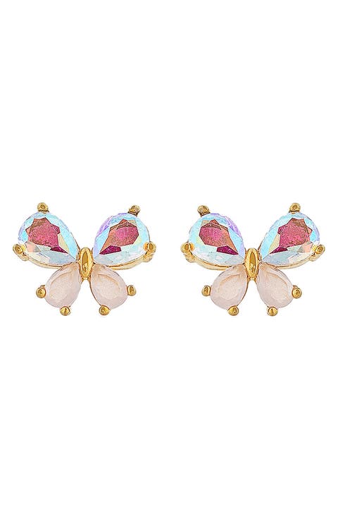 Kaleidoscope Butterfly Stud Earrings