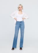 DUER No Sweat Denim High Rise Wide Leg
