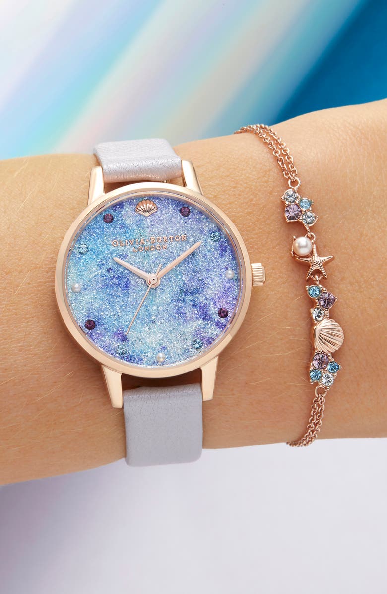 Olivia Burton Under the Sea Deep Sea Boxed Bracelet & Watch Set, 30mm, Alternate, color,