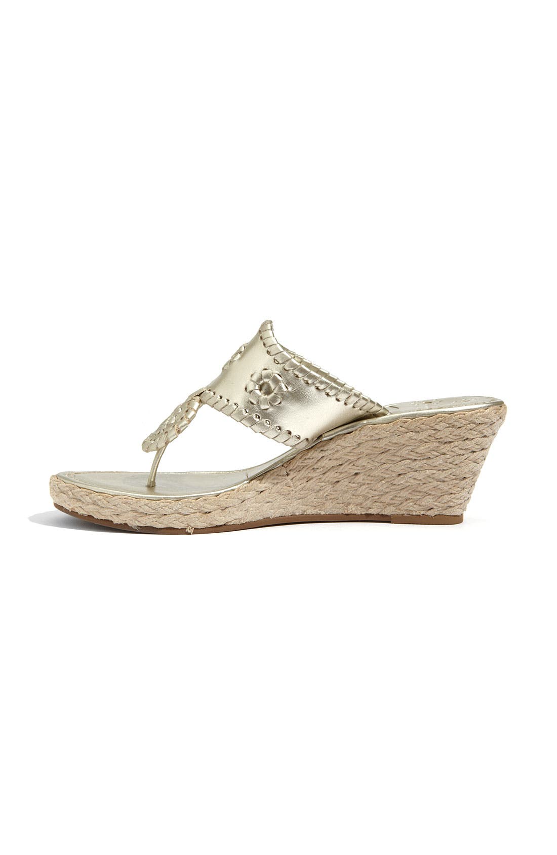 Jack Rogers 'Marbella' Rope Wedge Sandal, Alternate, color, 