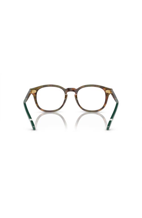 Polo Ralph Lauren 52mm Square Optical Glasses In Brown