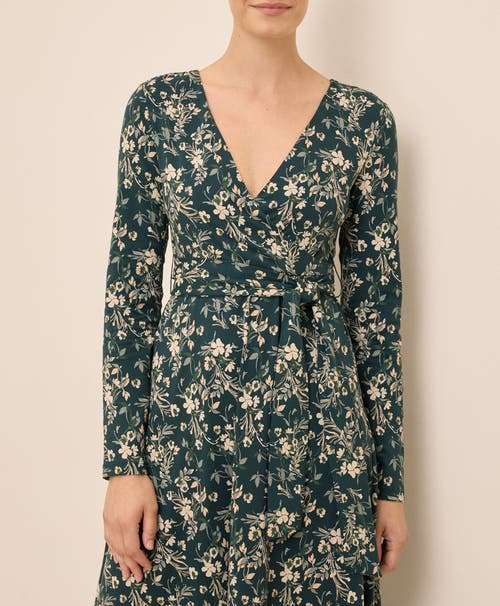Pact Fit & Flare Wrap Dress In Multi