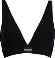 TomboyX Rib Wireless Plunge Bra