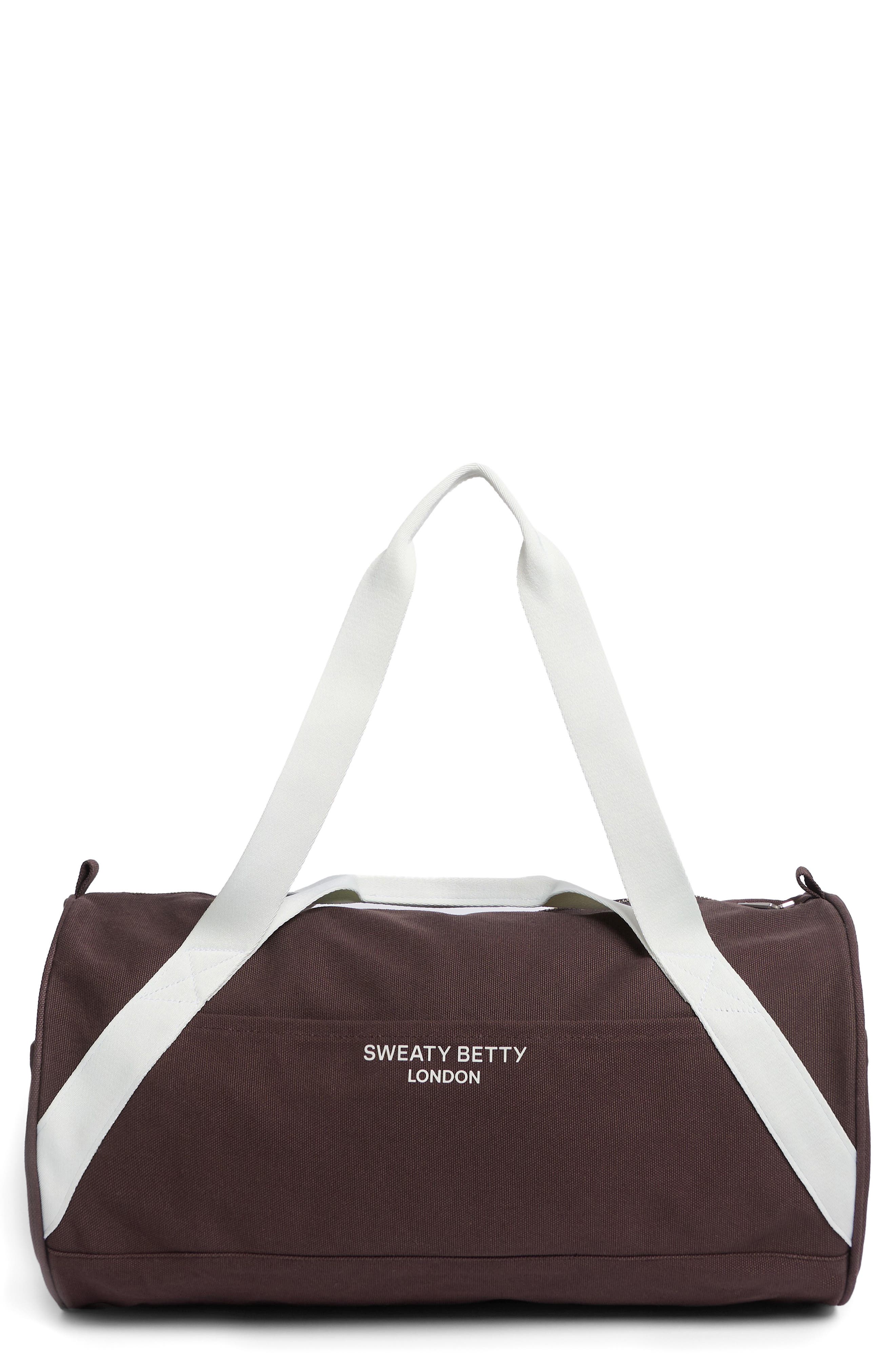 Sweaty Betty Canvas Duffle, Main, color, Sable Brown