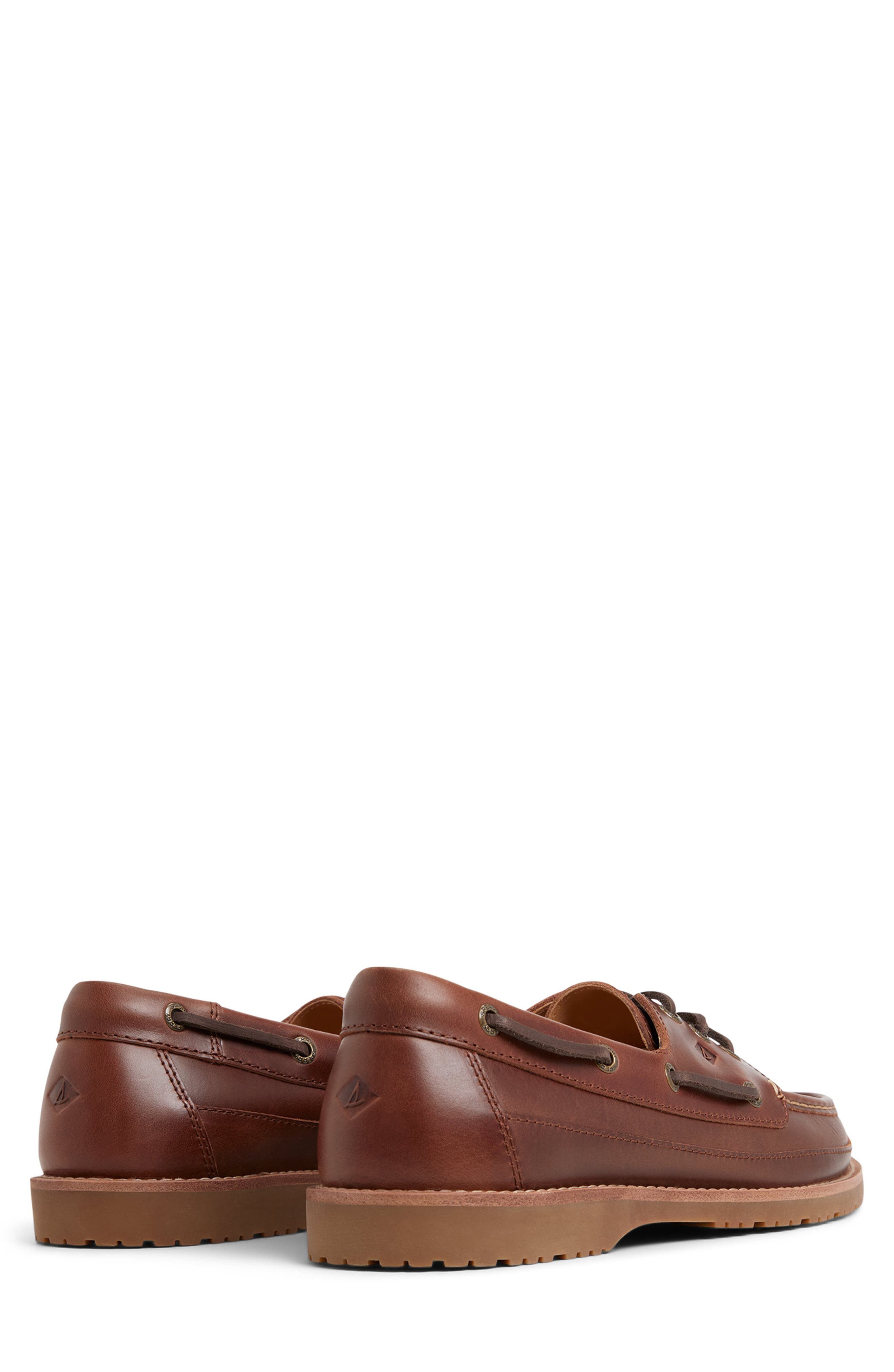 Sperry Mini Lug 3-Eye Topsider Boat Shoe, Alternate, color, Other Brown