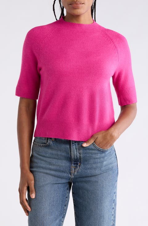 Crewneck Short Sleeve Sweater