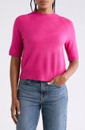 Vince Camuto Crewneck Short Sleeve Sweater
