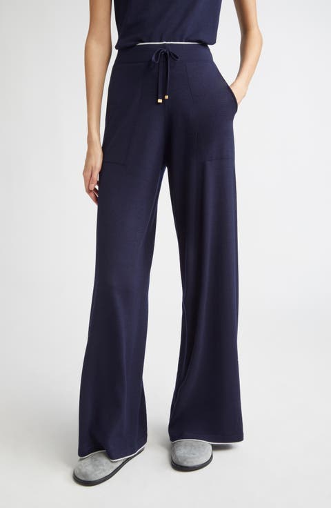 【MODERNIF】Lovis Wool Wide Slacks Gray wide leg long wool pants women 5482 – XiaoLizi