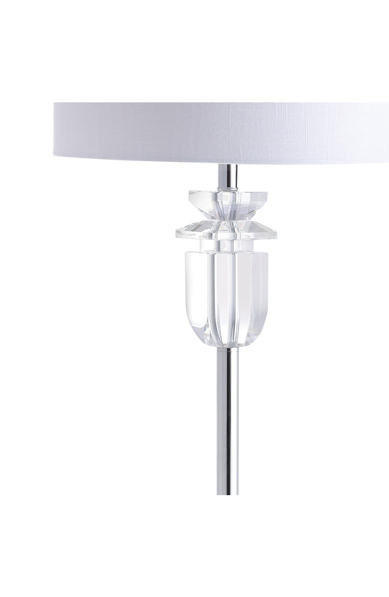 JONATHAN Y Aria Crystal/Metal LED Floor Lamp, Alternate, color, Clear/Chrome