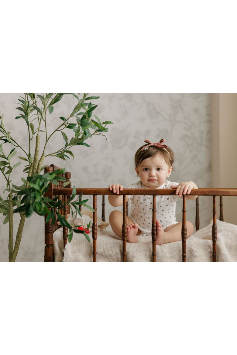 Floral Pointelle Collection - Romper, Alternate, color, Ivory/Pink
