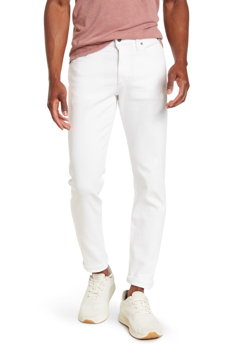 Slim Fit Solid Jeans, Main, color, WHITE