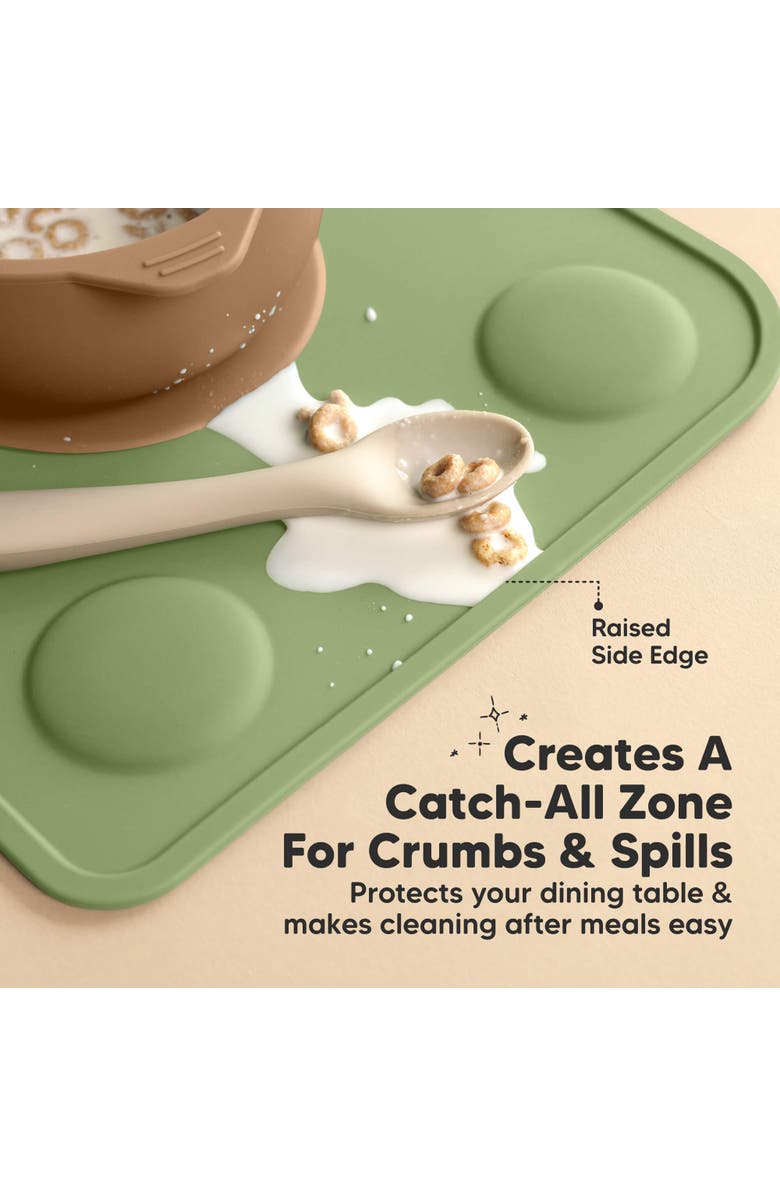 KeaBabies 2-Pack Prep Silicone Placemats, Alternate, color, Desert
