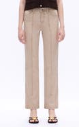 Bayeas Seamed High Waist Straight Leg Jeans
