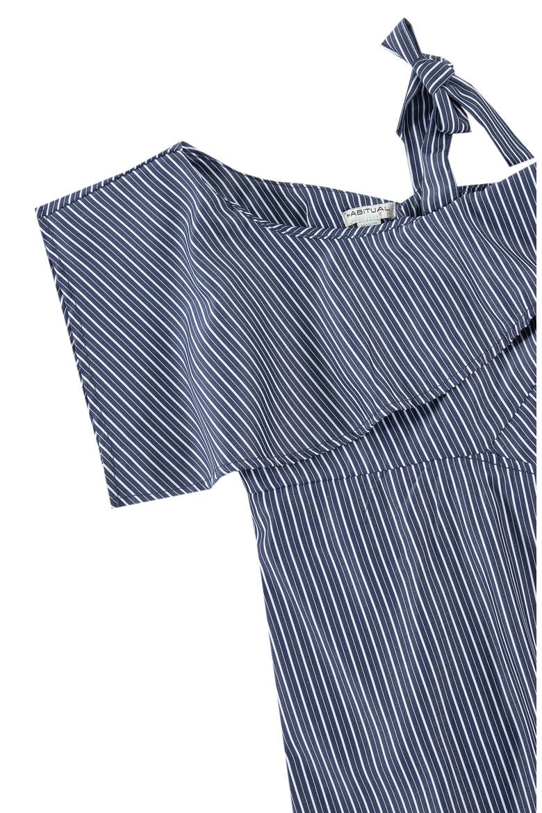 Kids' Asymmetrical Dress, Alternate, color, NAVY