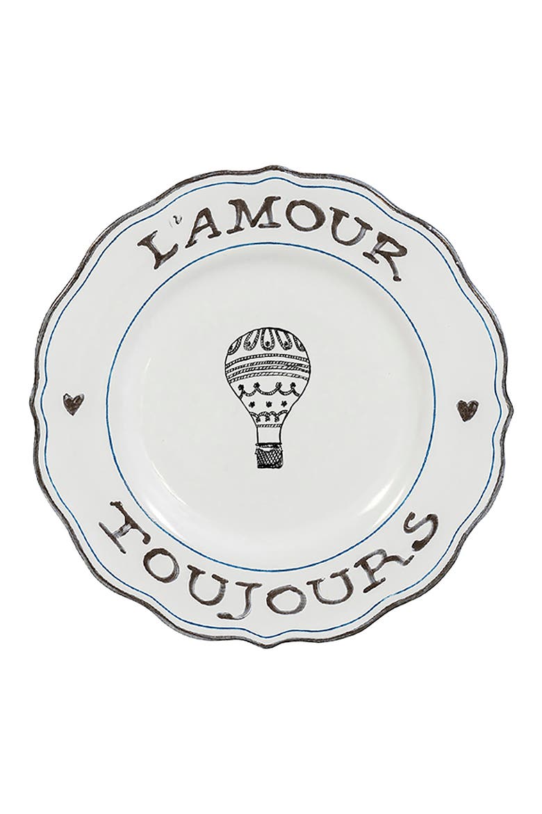L'Amour Toujours 16-Piece Dinnerware Place Setting, Alternate, color, WHITEWASH/BLACK