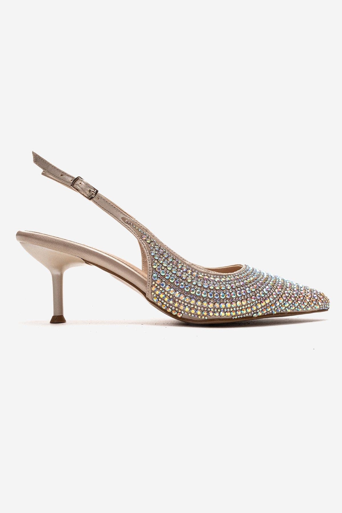 Prologue Shoes Yasmina Embellished Stiletto Pump, Alternate, color, Nude