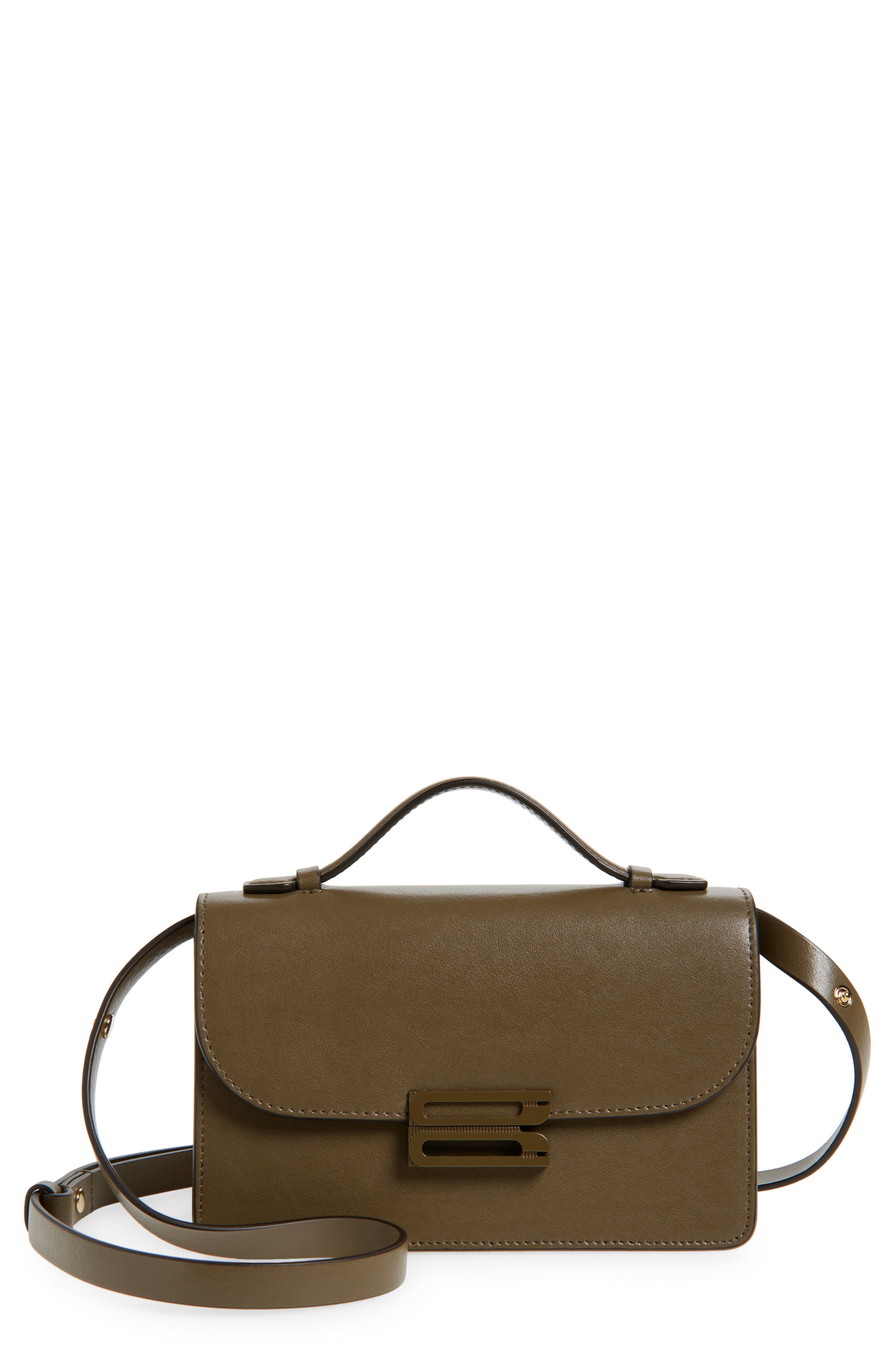 Victoria Beckham The Mini Dorian Leather Shoulder Bag, Main, color, 