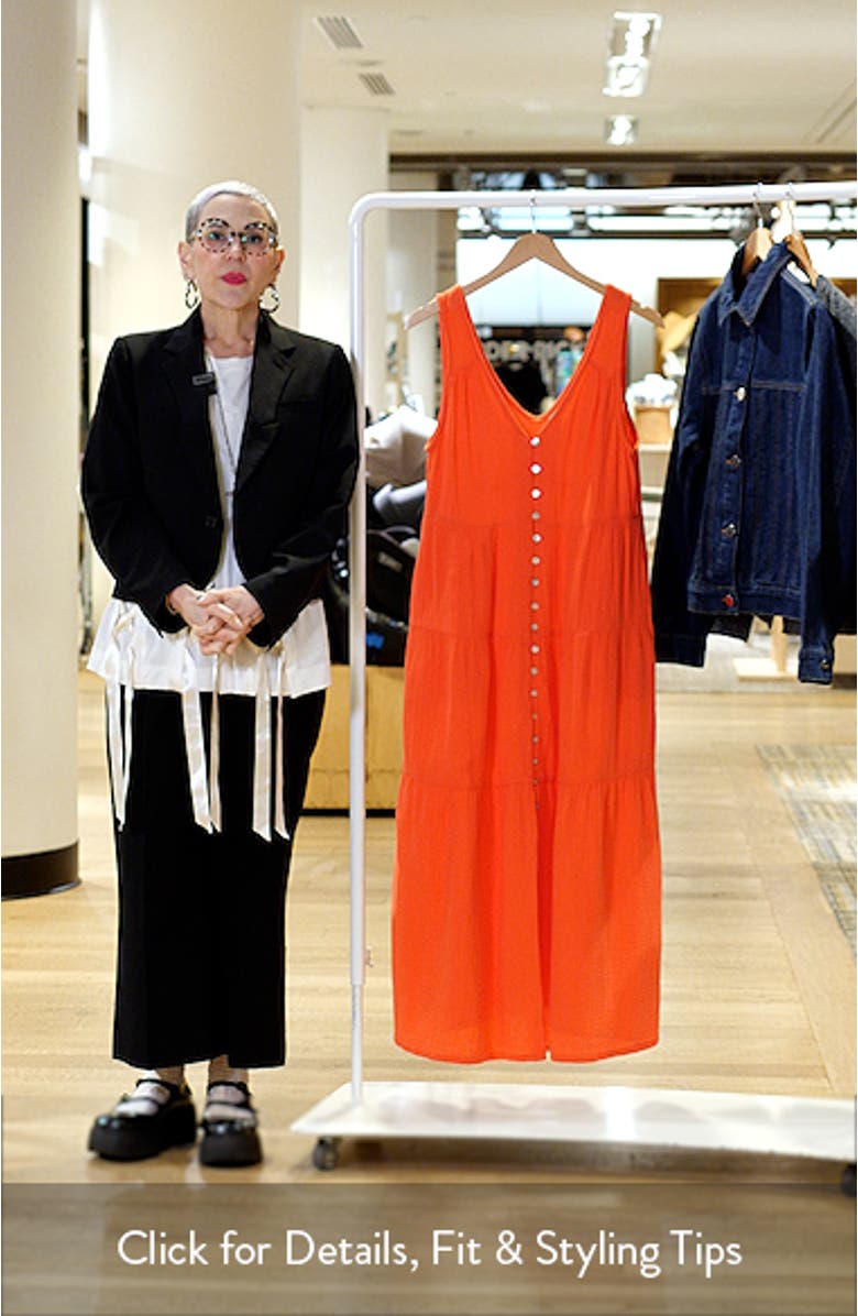 Corinne Sleeveless Organic Cotton Gauze Maxi Dress, sales video thumbnail