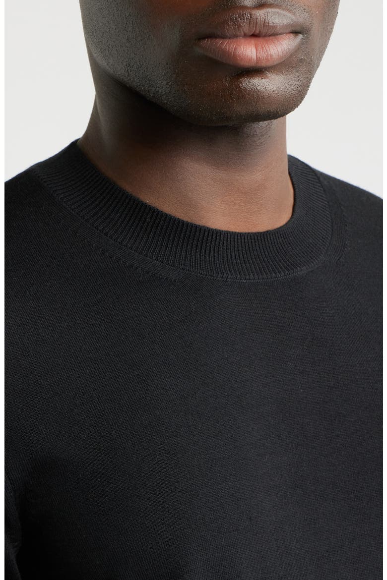 Umauro Wool Knit T-Shirt, Alternate, color, BLACK