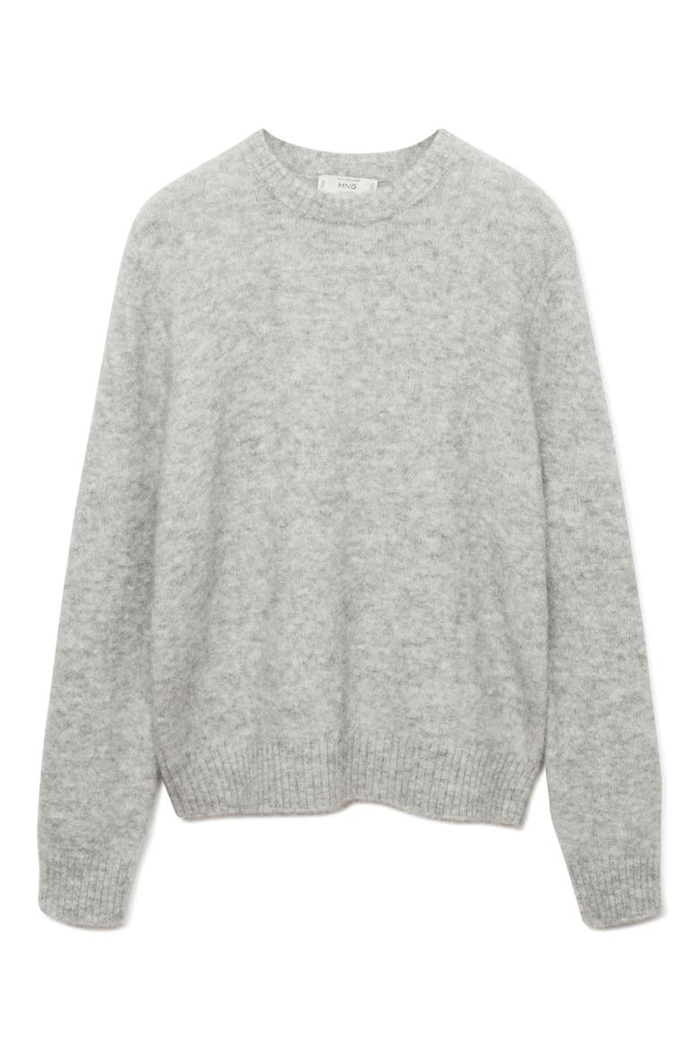 Crewneck Knit Sweater, Main, color, GREY