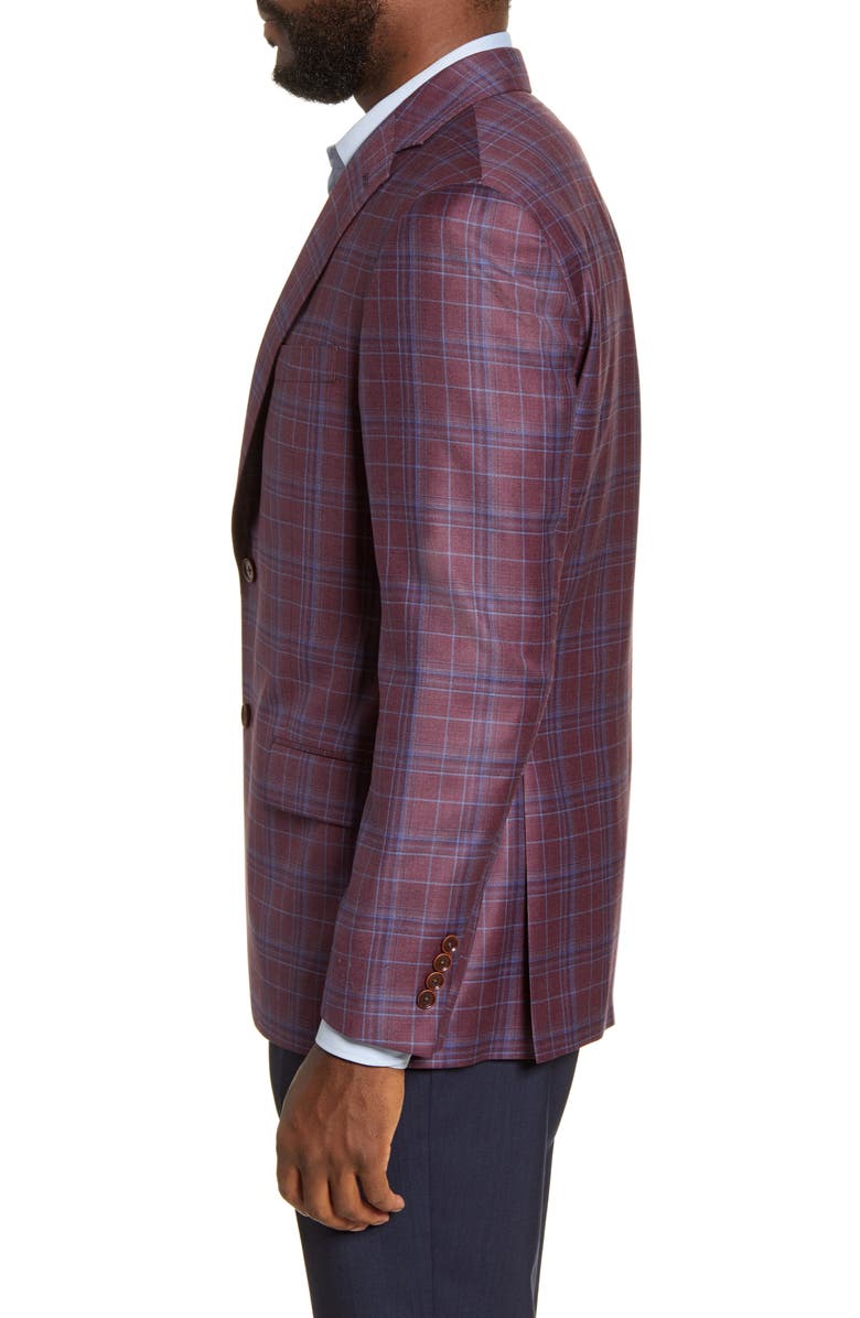 Hart Schaffner Marx Classic Fit Plaid Wool Sport Coat, Alternate, color,