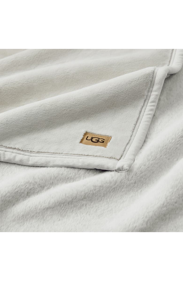 UGG<sup>®</sup> Salt Creek Faux Fur Throw Blanket, Alternate, color, Bluff