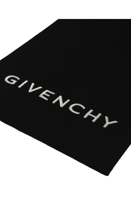 Givenchy 4g Wool Scarf In Black White
