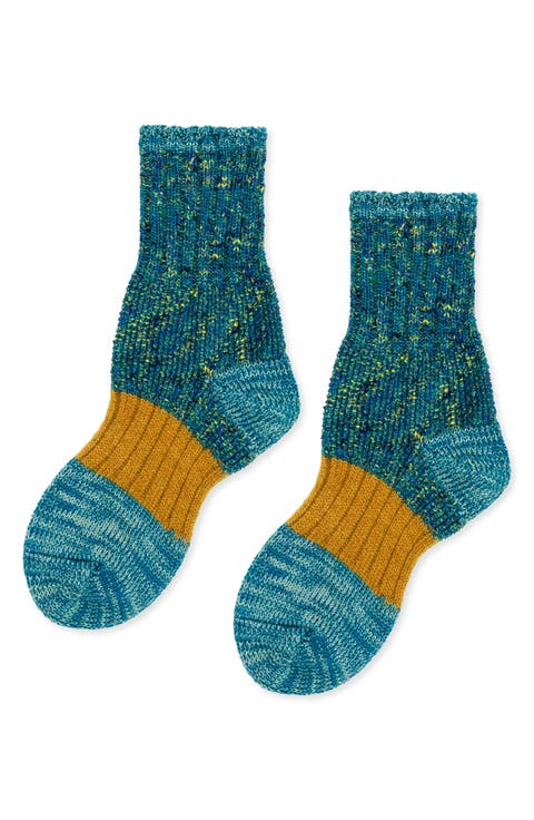 Pixie Dapple Cotton & Wool Blend Crew Socks