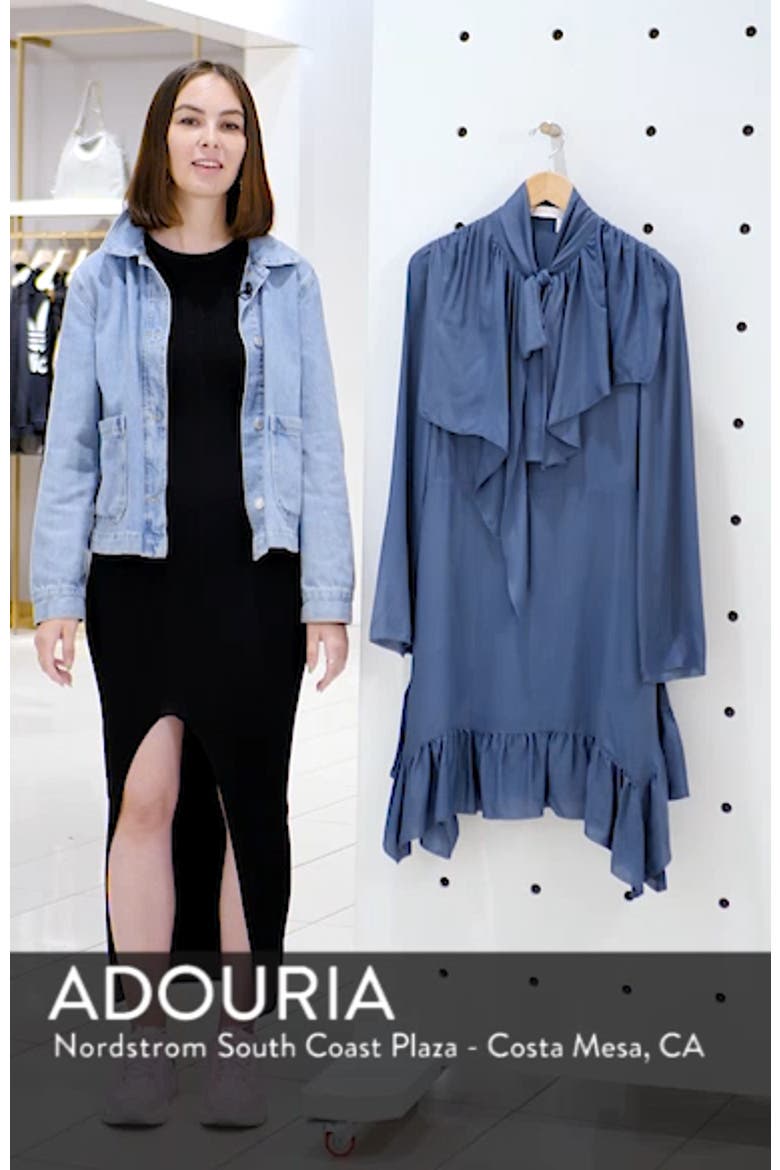 Tie Neck Ruffle Hem Dress video