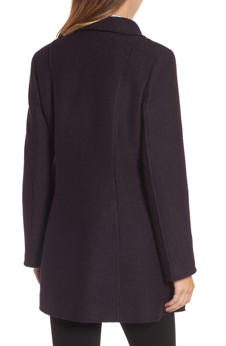 Halogen<sup>®</sup> Asymmetrical Zip Boiled Wool Blend Coat, Alternate, color, 