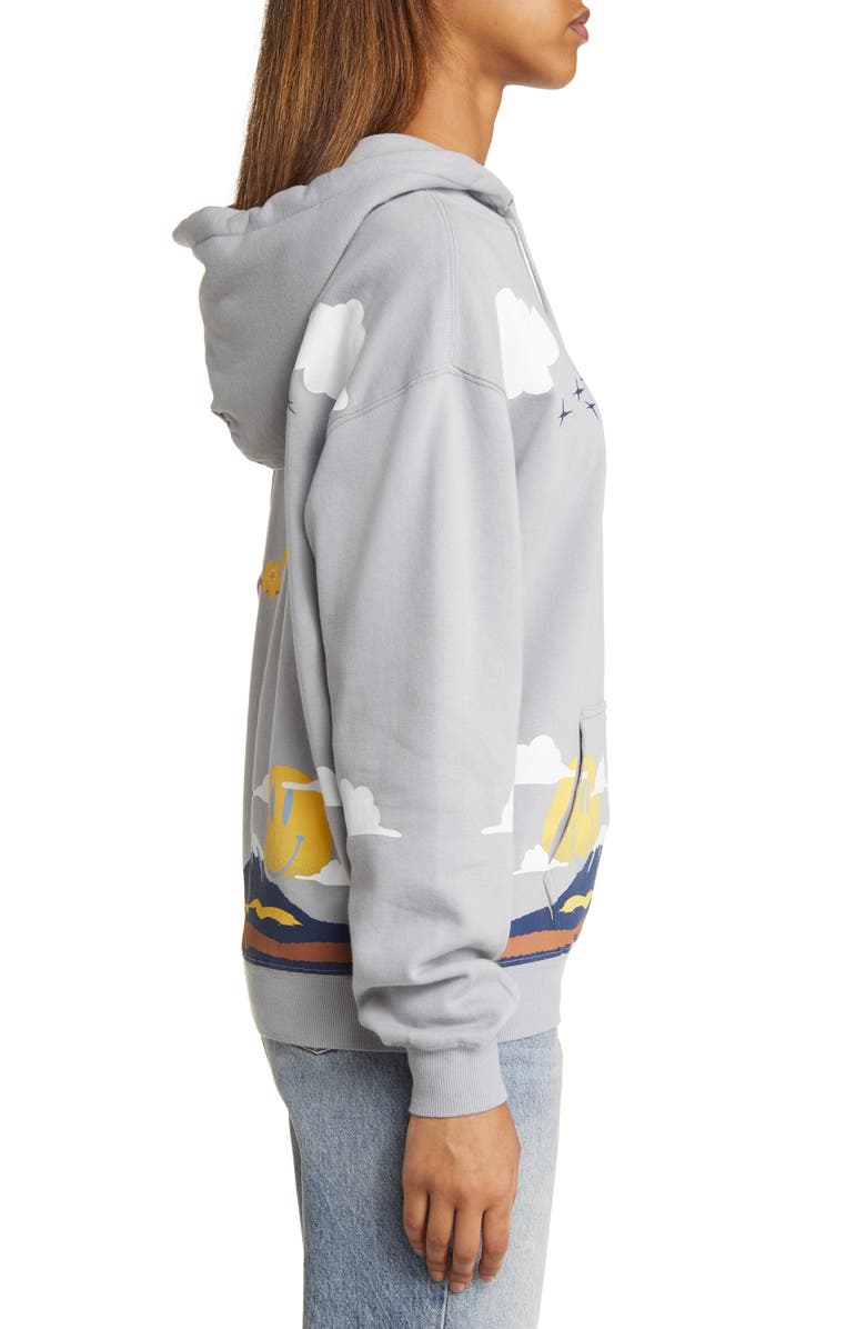 CONEY ISLAND PICNIC Mt. Smile Graphic Fleece Hoodie, Alternate, color,