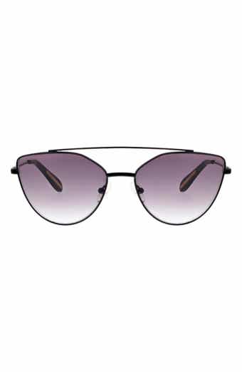 BCBG 60mm Metal Browline Cat Eye Sunglasses