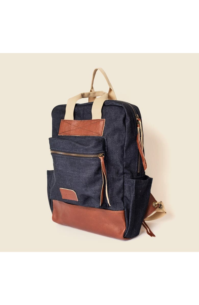 Casupo Travel and Diaper Backpack, Alternate, color, Dark Denim