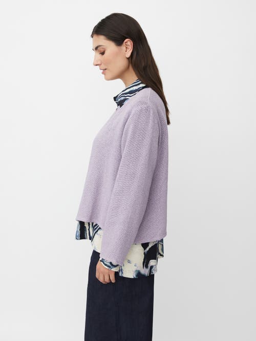 Masai Copenhagen Majulitta Open Front Long Sleeve Jacket In Purple