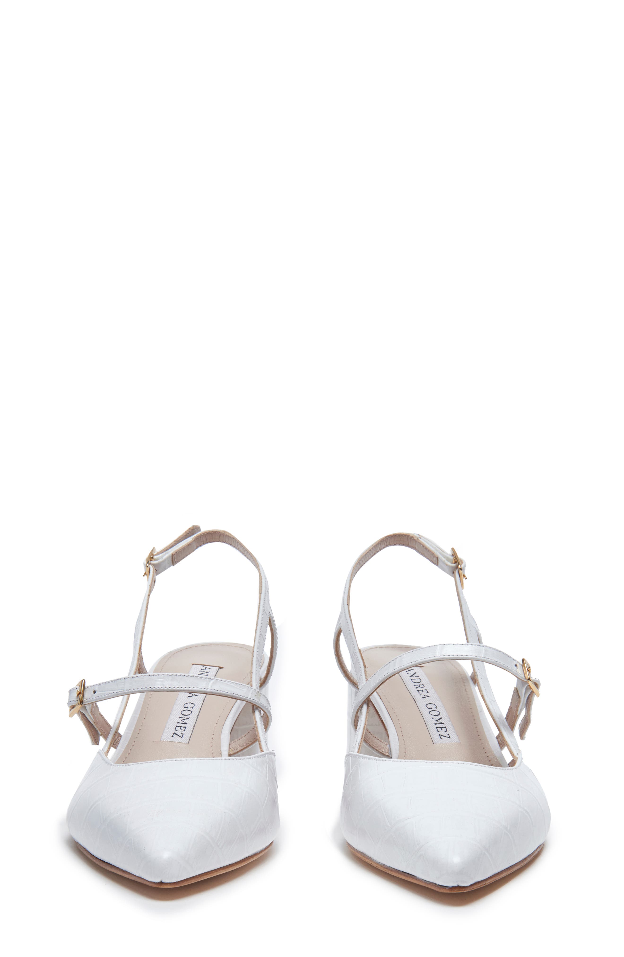 Andrea Gomez Iman Slingback, Alternate, color, White