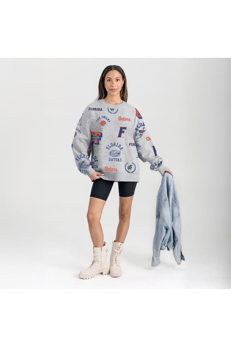 Women's Gameday Couture Gray Florida Gators Always on Repeat Fleece Sweatshirt, Alternate, color, Gray