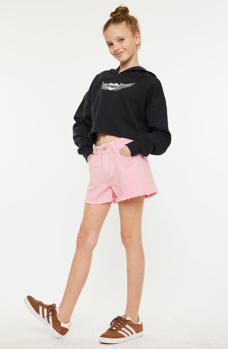 KanCan Melly High Rise Shorts, Alternate, color, Pink
