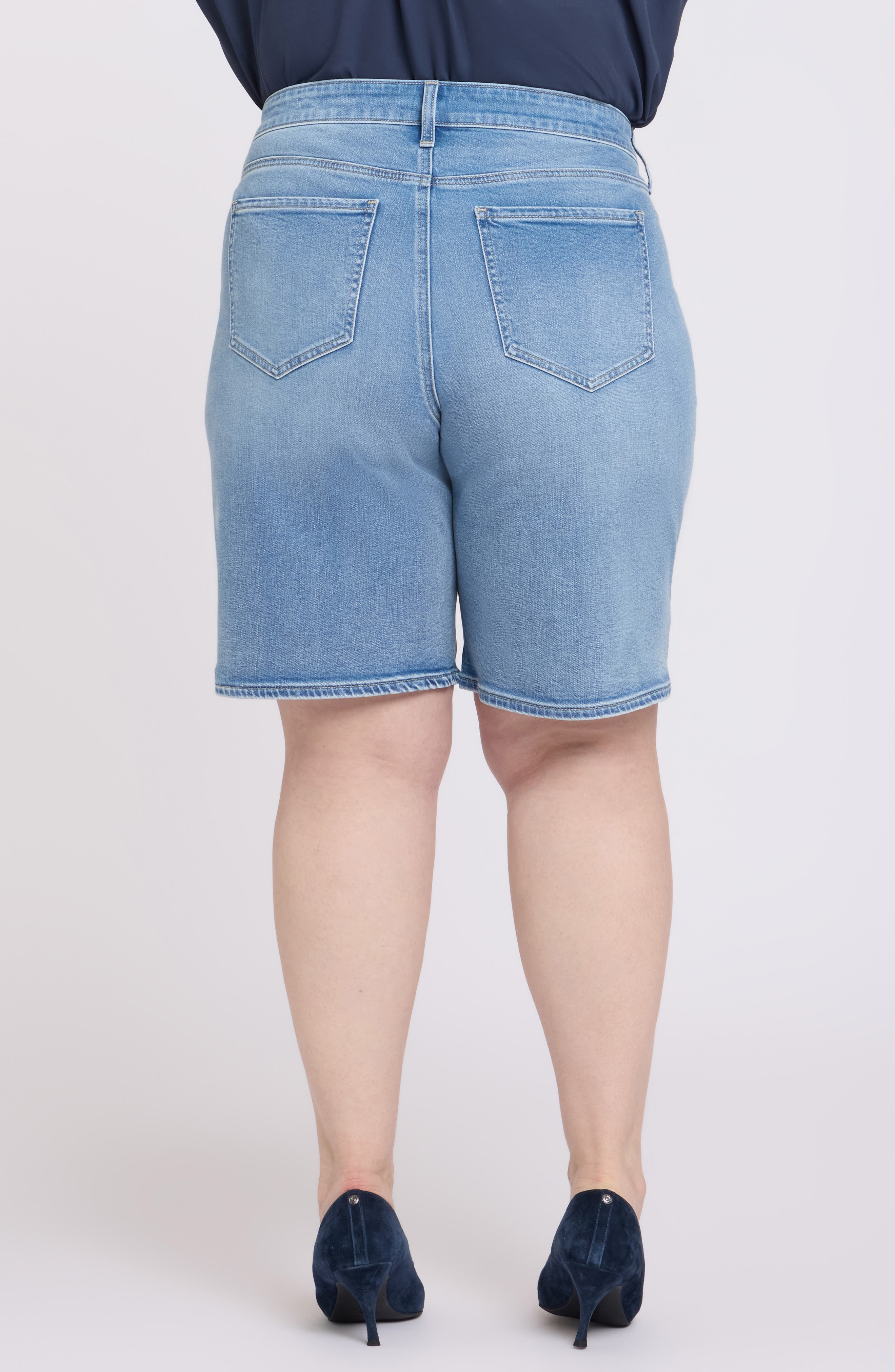 Lilly Relaxed Long Denim Shorts - image 2