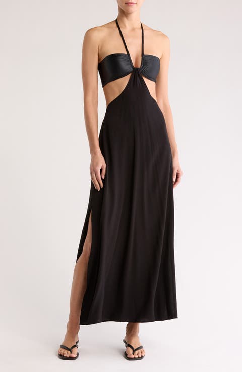 Lazuli Halter Neck Maxi Dress