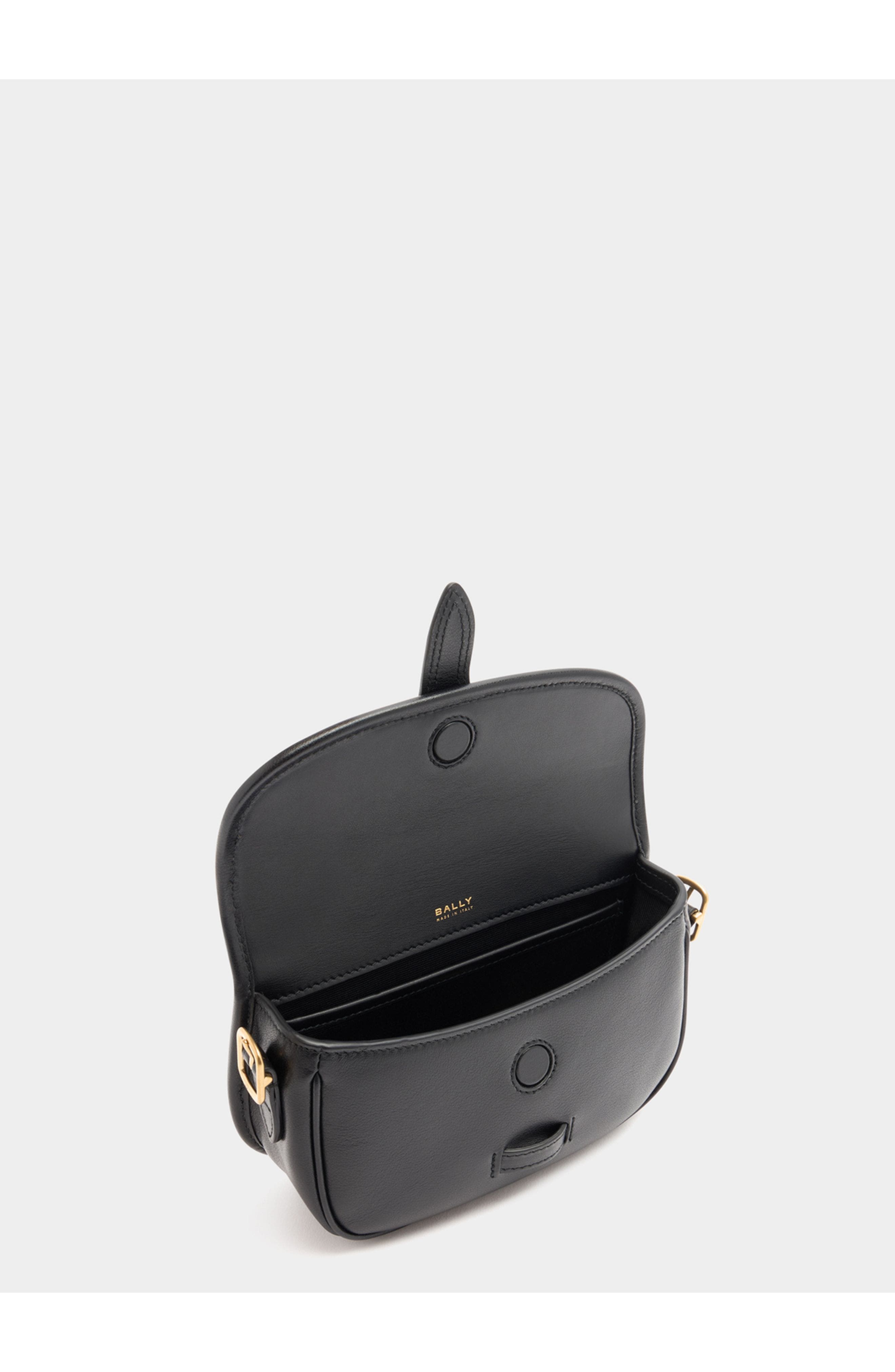 Bally Beckett Minibag in Calf Leather, Alternate, color, Black
