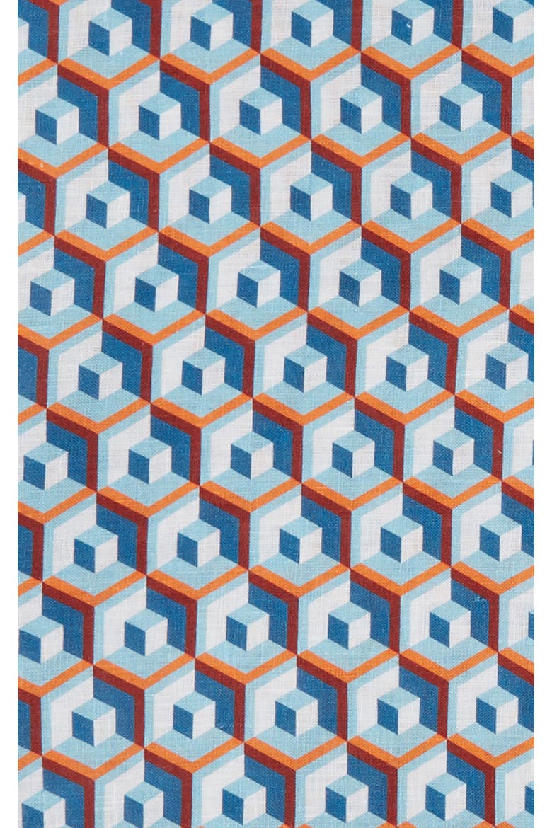 Medium Tablecloth (180X280) Cubi Blue, Alternate, color, Cubi Blue