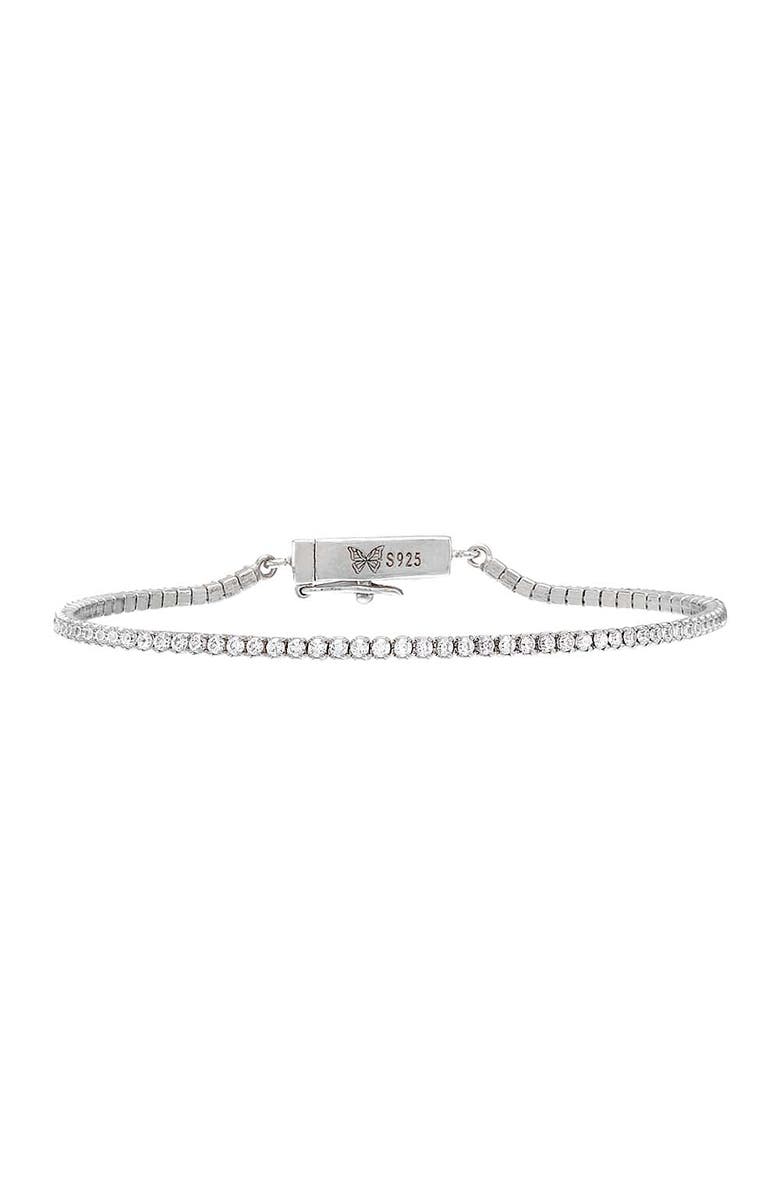 BY ADINA EDEN Classic Thin Tennis Bracelet, Main, color, 