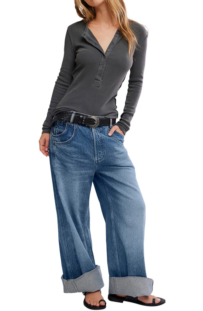 Free People Jamie Henley Top, Alternate, color, Black