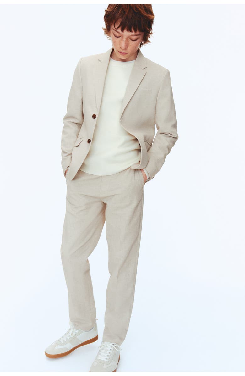 H&M Linen-blend suit, Alternate, color, 